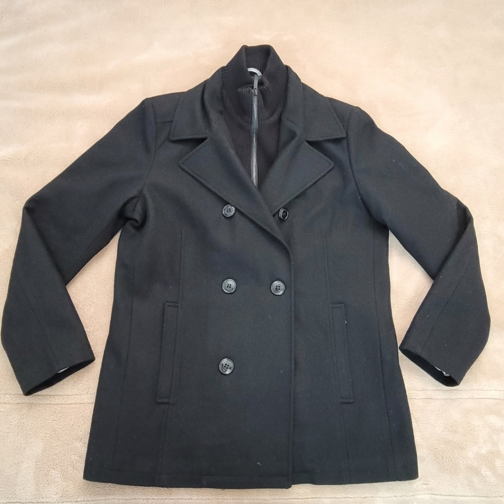Kenneth Cole Reaction Wool Blend Double Breasted Coat / Jacket